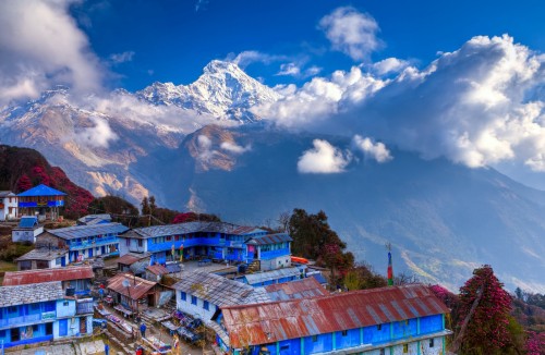 Excursionismo corto al Campamento Base del Annapurna